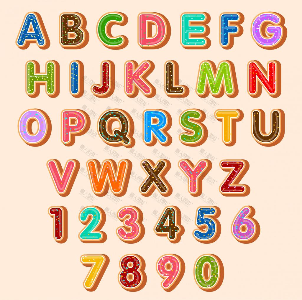 英文字母图片设计-创意26个英文字母图片素材下载